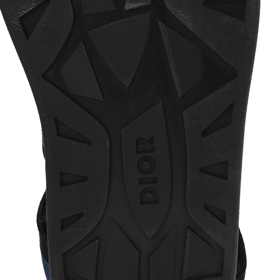 Christian Dior Technical Fabric Oblique Mens Atlas Sandals 44 Black Blue Image 7