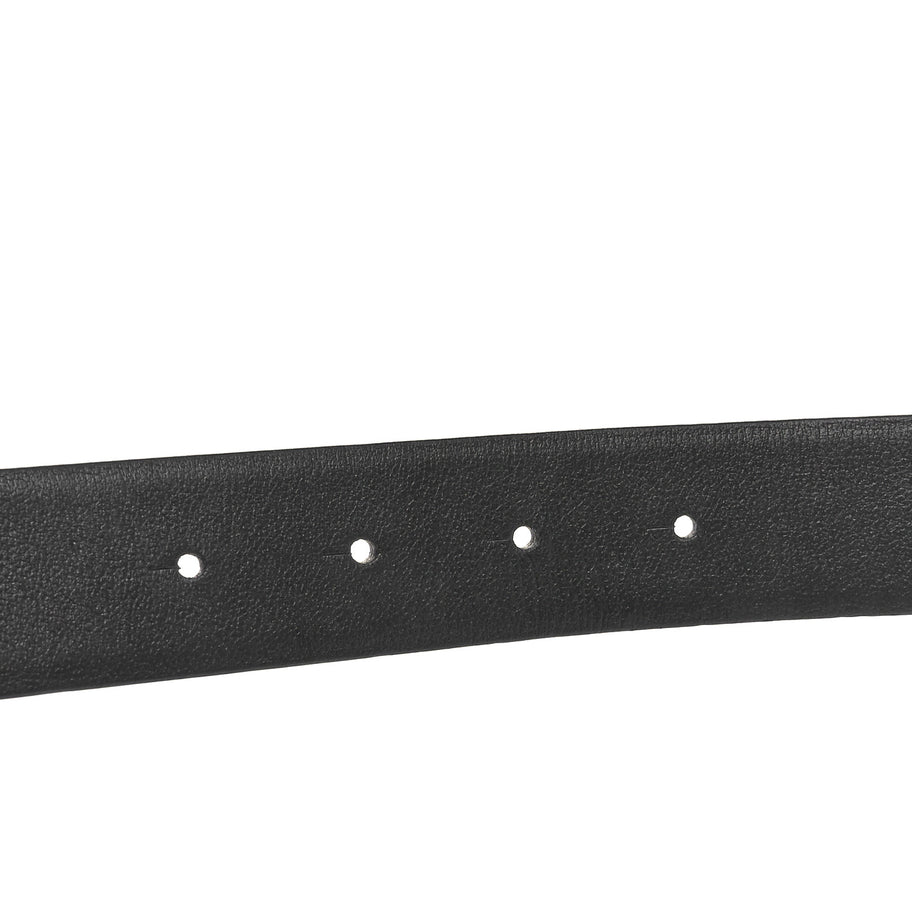 Chanel Calfskin CC Reversible Belt 80 32 Black Burgundy Image 4