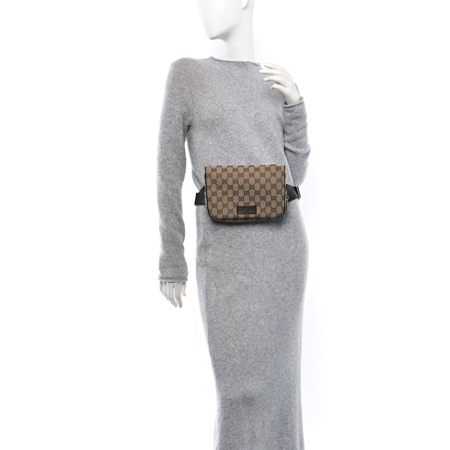 Gucci Monogram Belt Bag Dark Brown Image 2