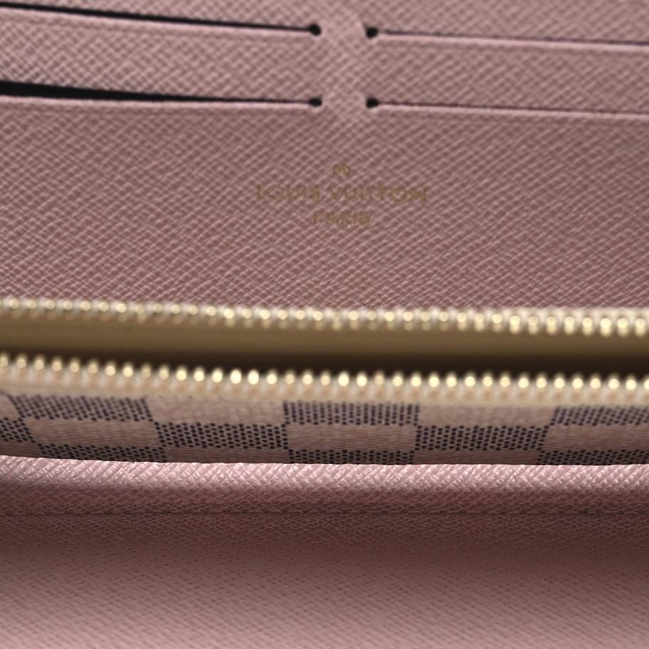 Louis Vuitton Damier Azur Clemence Wallet Rose Ballerine Image 5