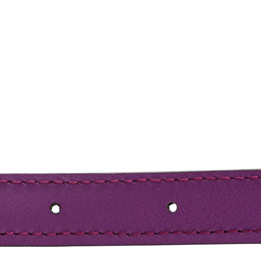 Gucci Efesto Leather Womens Horsebit 15/23mm Belt 95 38 Purple Image 4