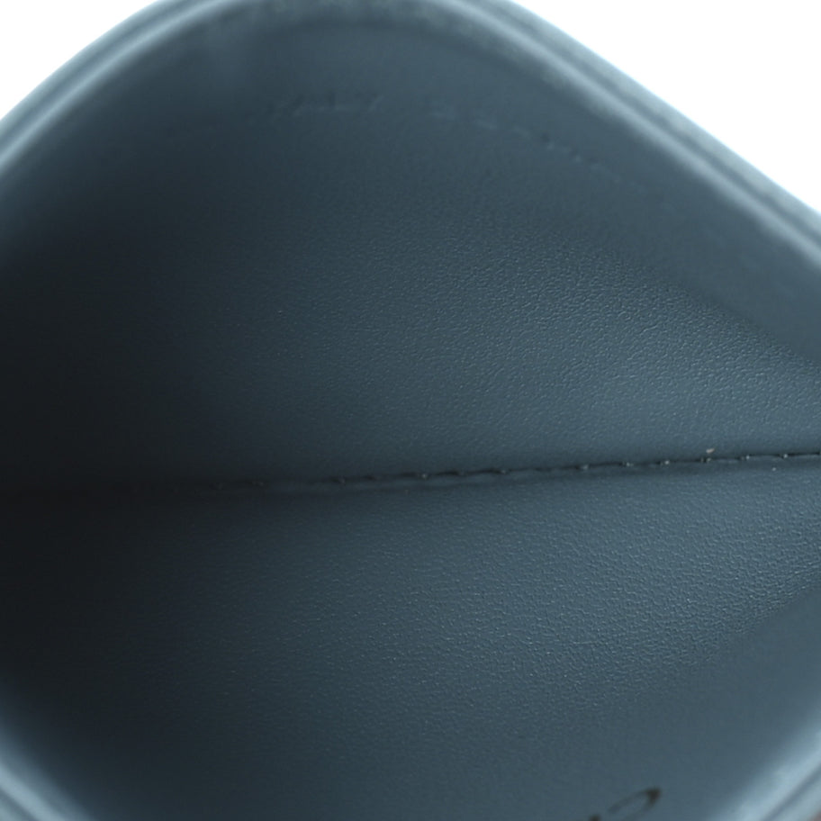 Christian Dior Supple Calfskin Cannage Caro Five-Slot Card Holder Turquoise Image 5