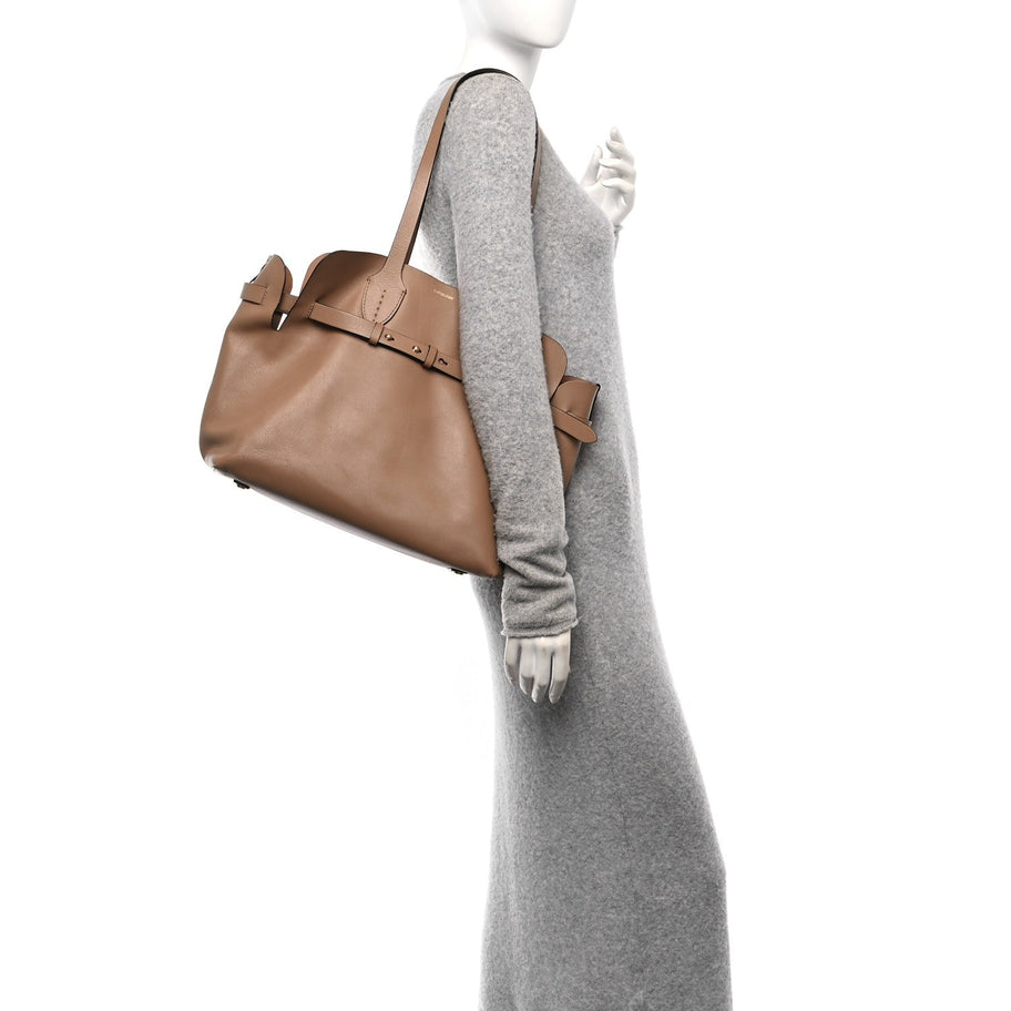 Burberry Soft Smooth Calfskin Medium Tote Limestone Image 2