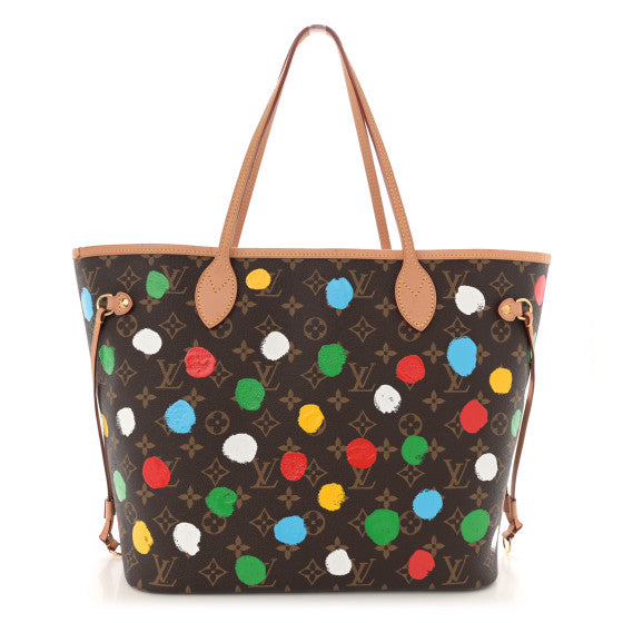  Louis Vuitton LV YK Monogram Dots Neverfull MM