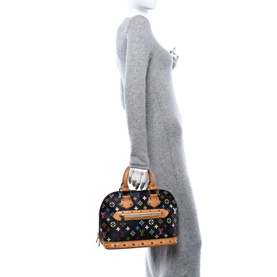 Louis Vuitton Monogram Multicolor Alma Black Image 2