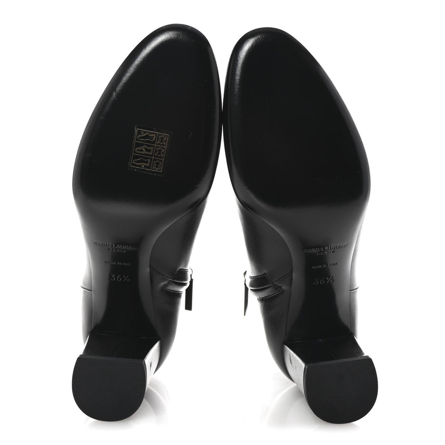 Saint Laurent Nappa Vendome Loulou Ankle Zip Boot 36.5 Black Image 6