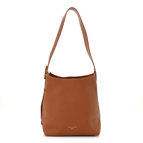 Louis Vuitton Grained Calfskin Low Key Hobo PM Cognac Image 1