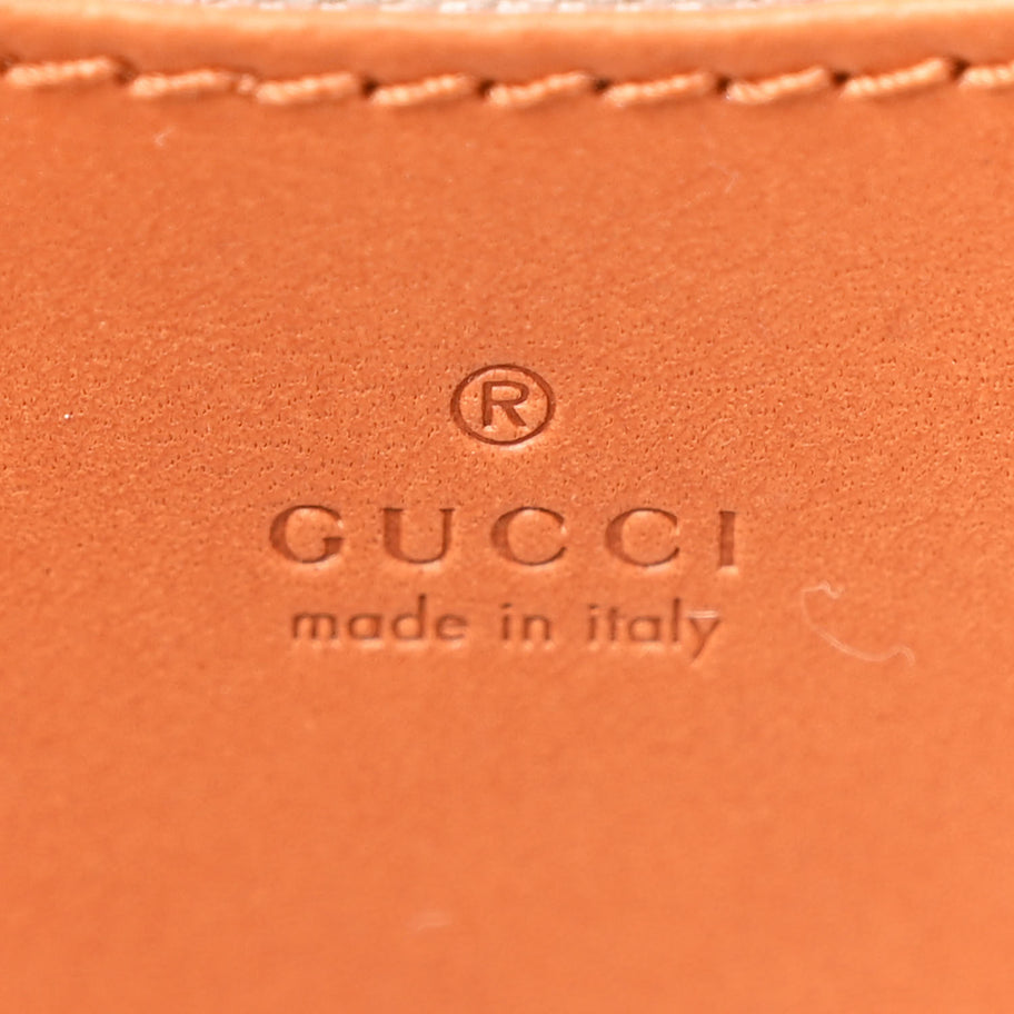 Gucci GG Supreme Monogram Web Bamboo Mini 1947 Belt Bag 85 34  Beige Image 6