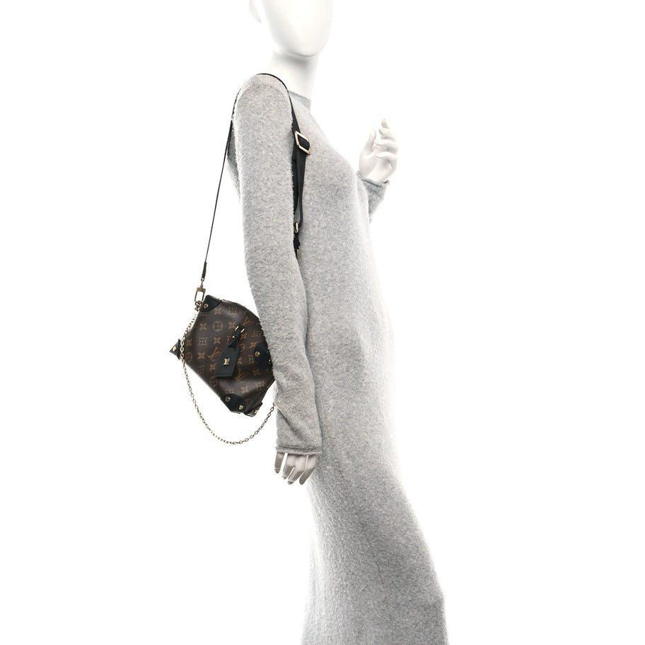 Louis Vuitton Monogram Petite Malle Souple Black Image 2