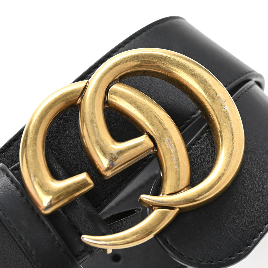 Gucci Calfskin Double G 40mm Belt 80 32 Black Image 7