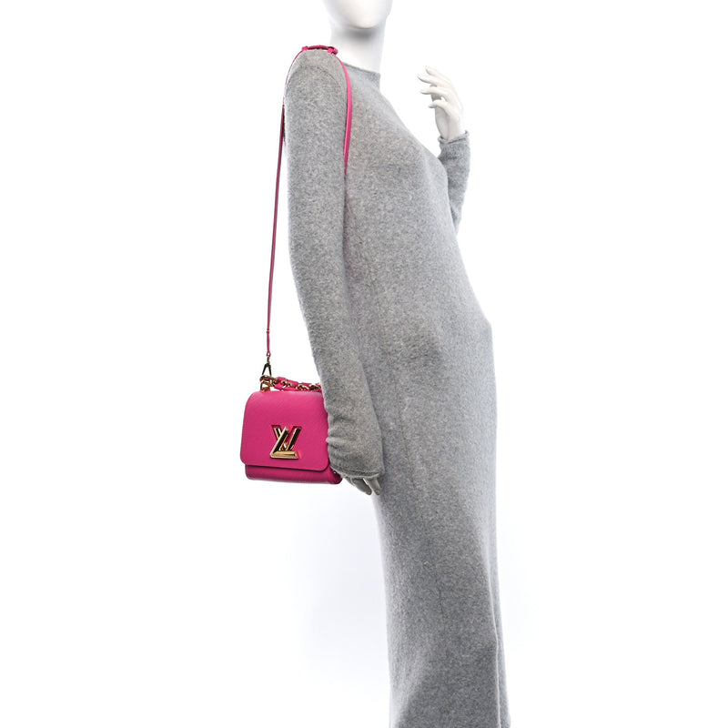  Louis Vuitton Epi Twist Braided Chain Shoulder Bag PM Rose Miami