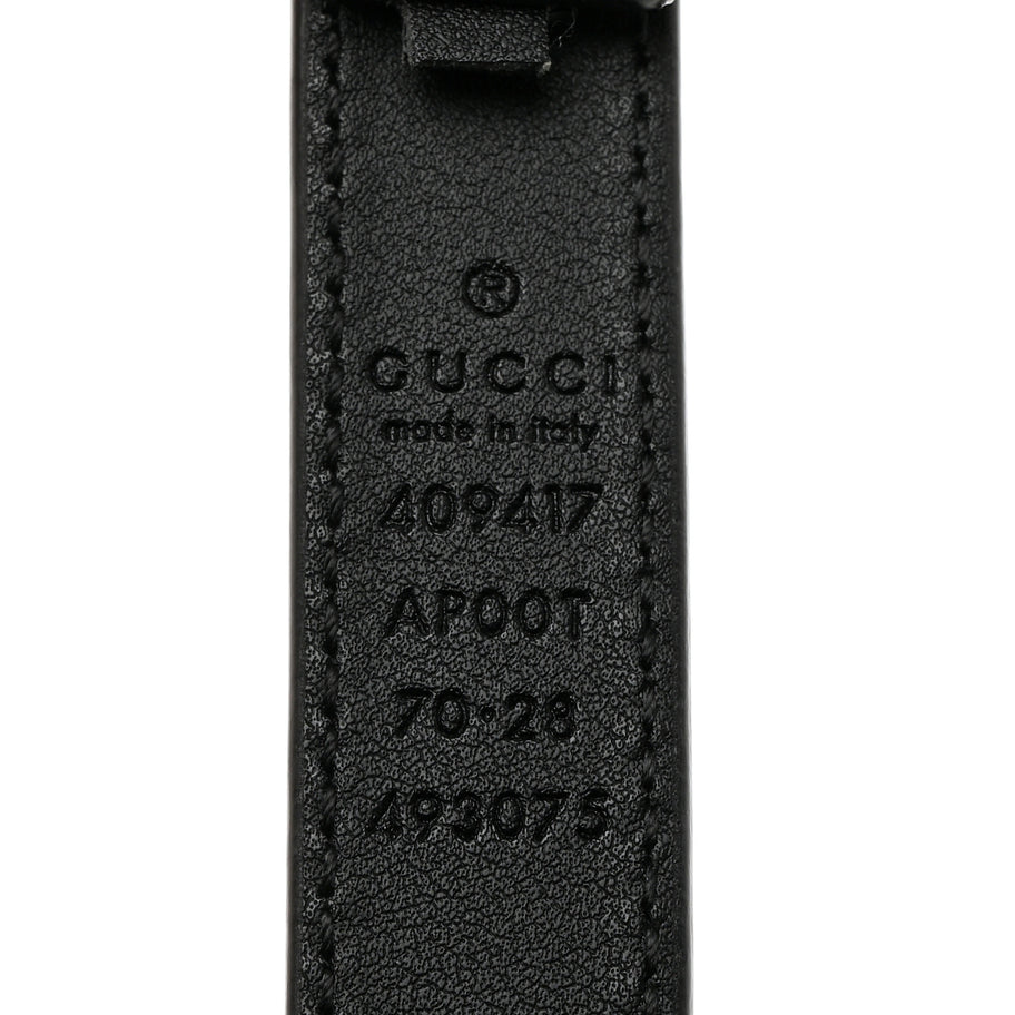 Gucci Calfskin Double G 20mm Belt 70 28 Black Image 3