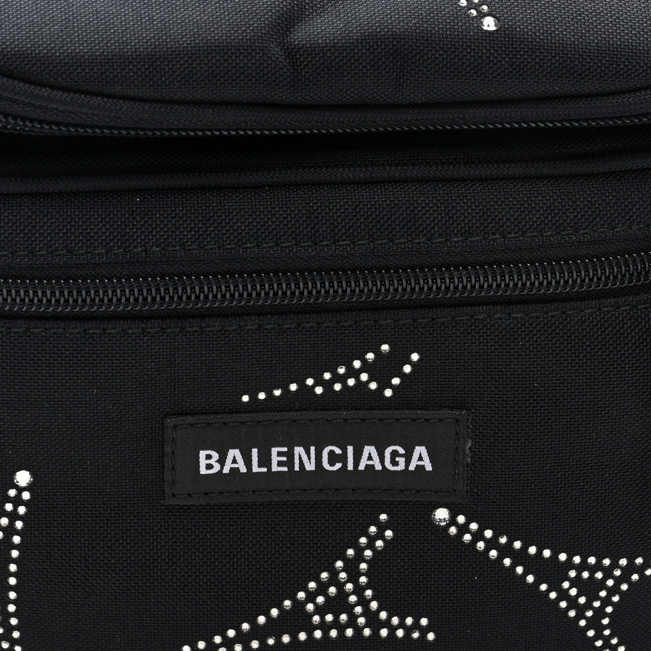 Balenciaga Nylon Eiffel Strassed Beltpack Black Image 7