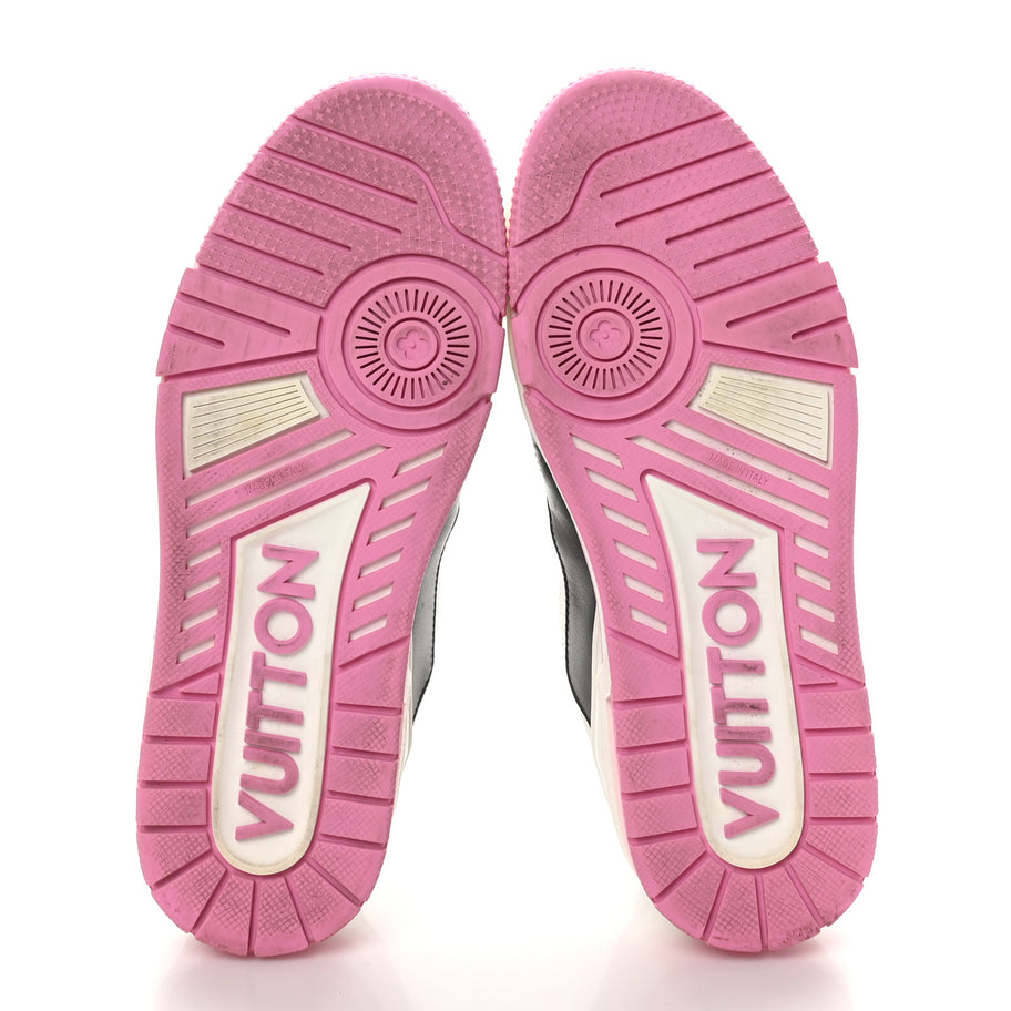 Louis Vuitton Calfskin LV Trainer Maxi Sneakers Black Pink Image 7