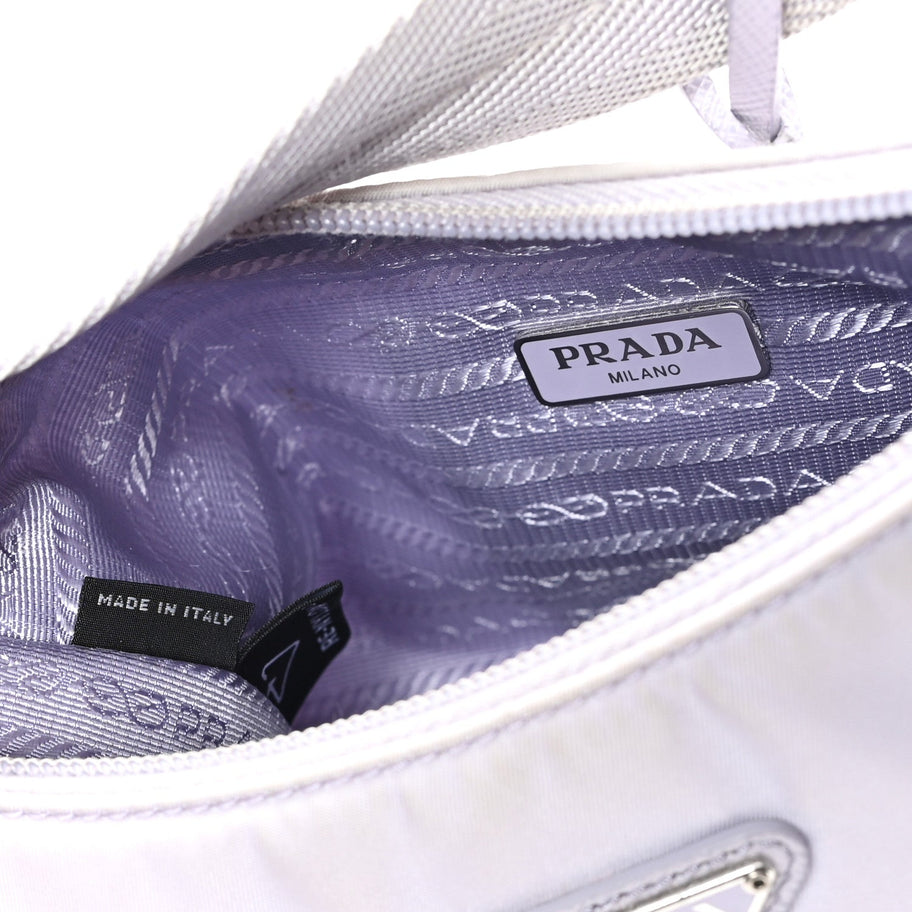 Prada Tessuto Nylon Mini Re-Edition 2000 Bag Fiordaliso Image 7