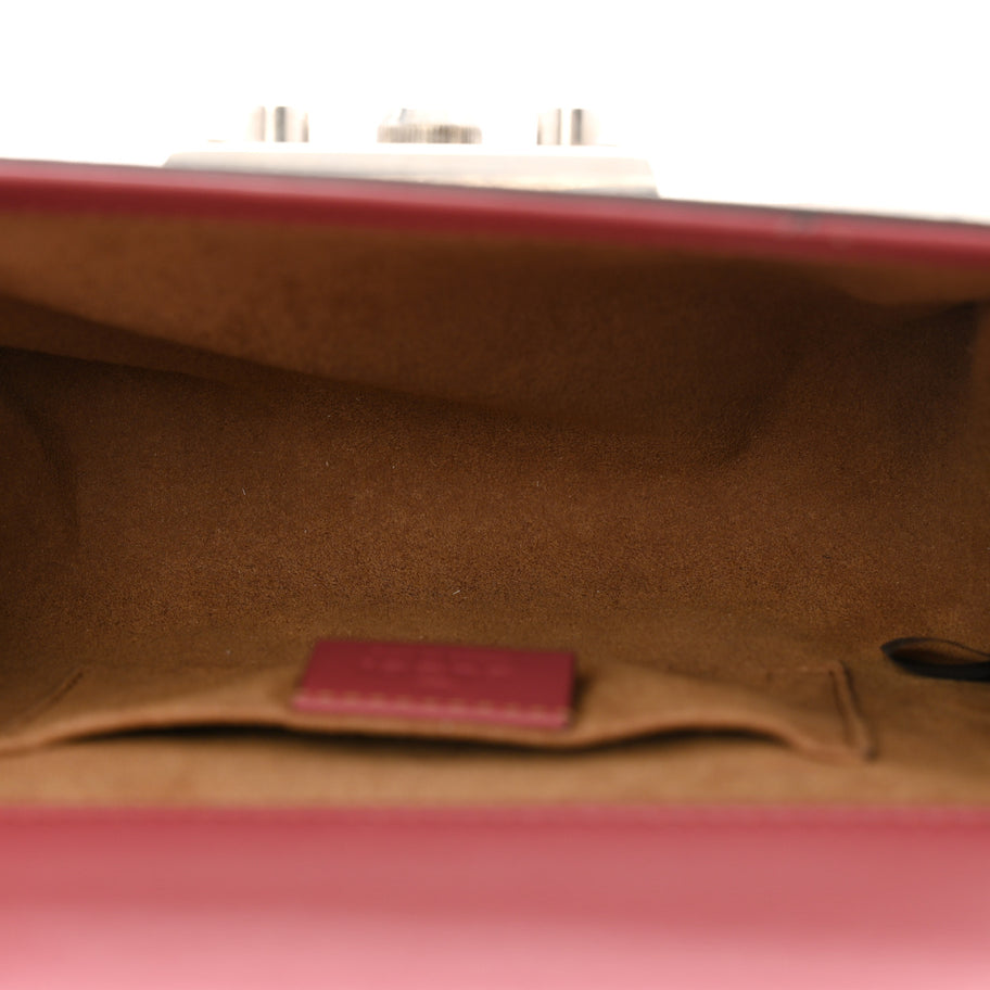 Gucci GG Supreme Monogram Blooms Small PadLock Shoulder Bag Beige Multicolor Dry Rose Image 5