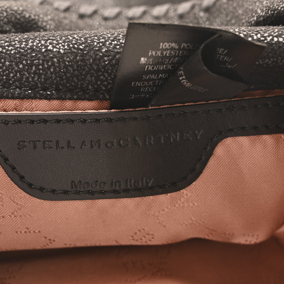 Stella McCartney Shaggy Deer Mini Falabella Tote Black Image 6