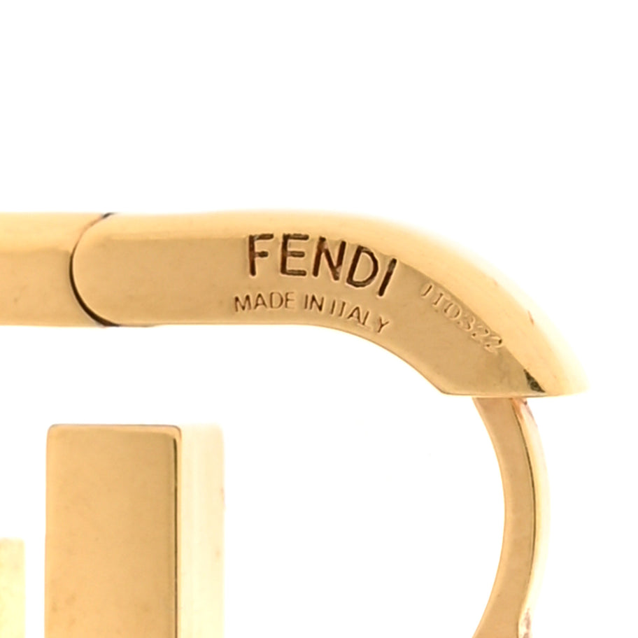 Fendi Metal FF O'Lock Single Earring Gold Image 3