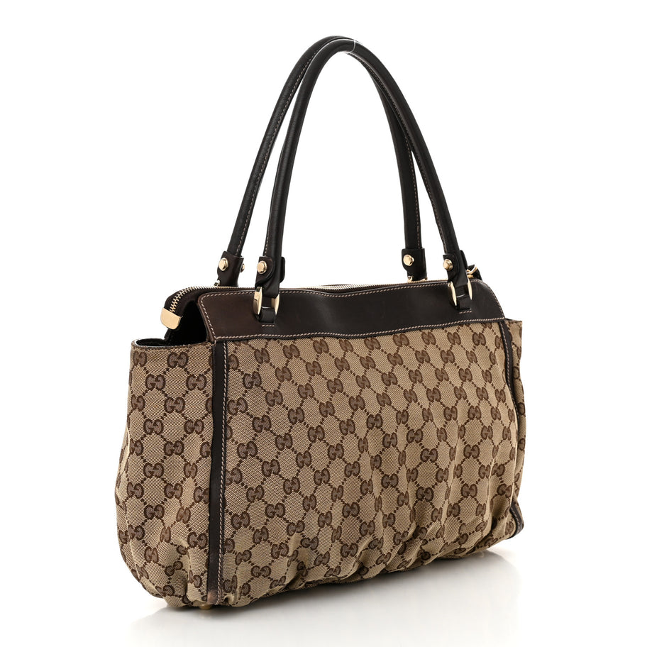 Gucci Monogram D Gold Tote Dark Brown d Gold Tote Dark Brown Image 3