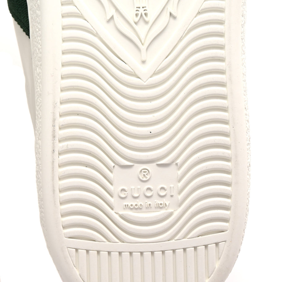 Gucci Calfskin Ayers Kingsnake Embroidered Mens Ace Sneakers 8 Green Red Image 7