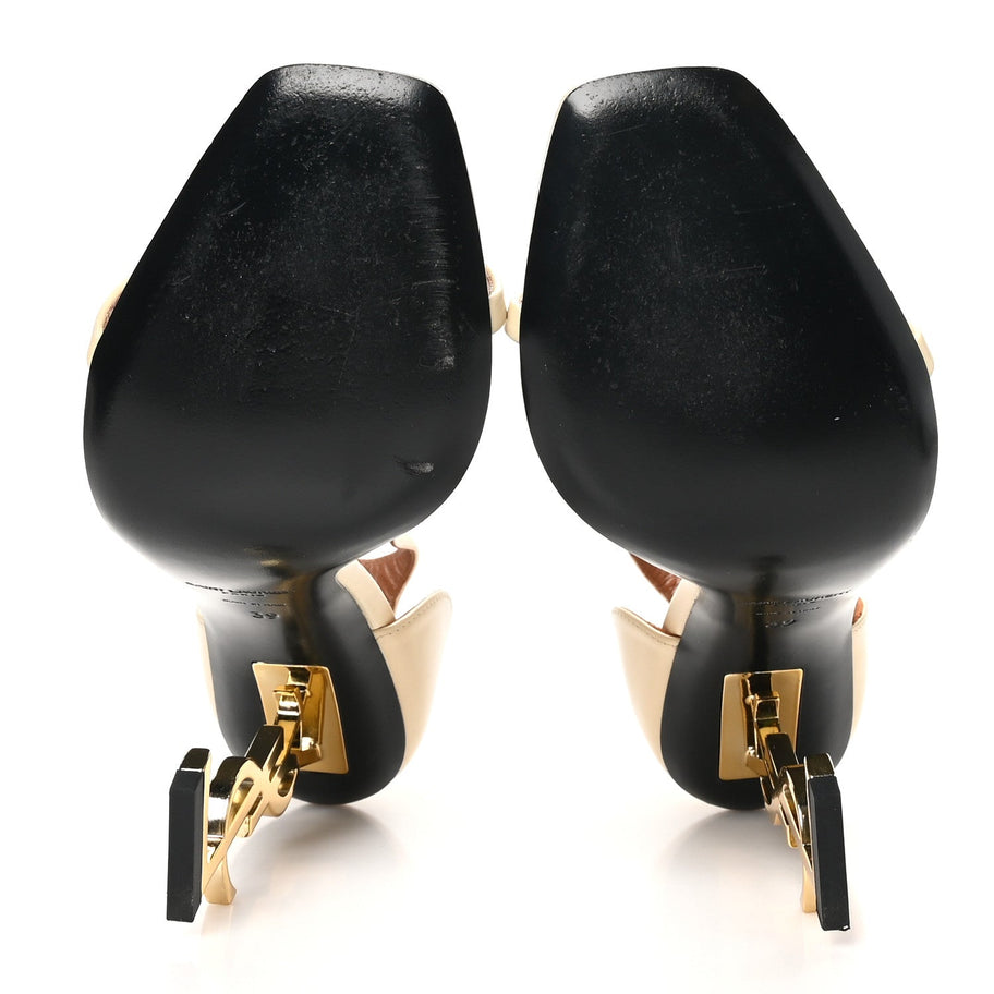 Saint Laurent Calfskin 110 Opyum Sandals 39 Real Beige Image 6