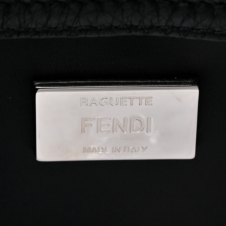 Fendi Econyl Cuoio Romano Multipocket Baguette Black Image 6