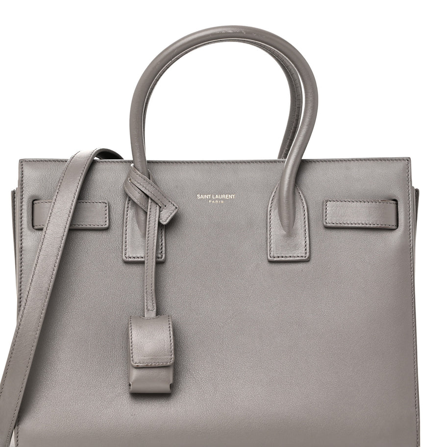 Saint Laurent Calfskin Baby Sac De Jour Fog Image 7