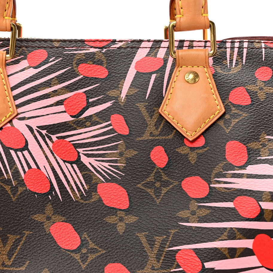 Louis Vuitton Monogram Jungle Dots Speedy 30 Sugar Pink Poppy Image 7