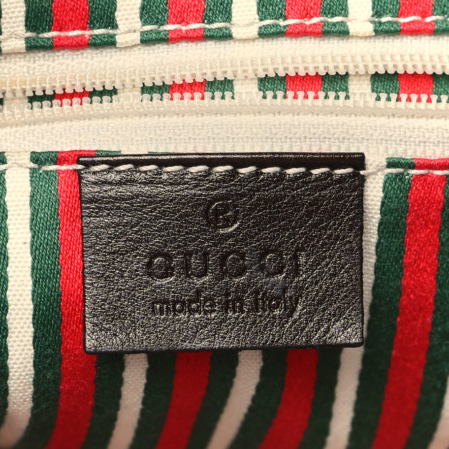 Gucci Monogram Medium New Britt Half Moon Hobo Dark Brown Image 6