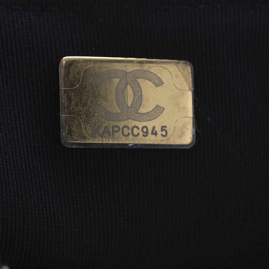 Chanel Shiny Crumpled Lambskin Quilted Trendy Chain Around Hobo Black Image 7