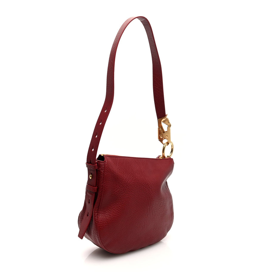 Burberry Grainy Calfskin Small Knight Bag Ruby Image 3