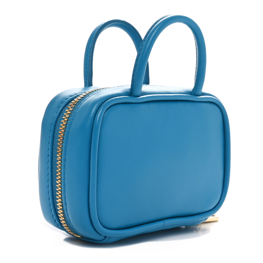 Miu Miu Calfskin Micro Beau Bag Voyage Blue Image 3