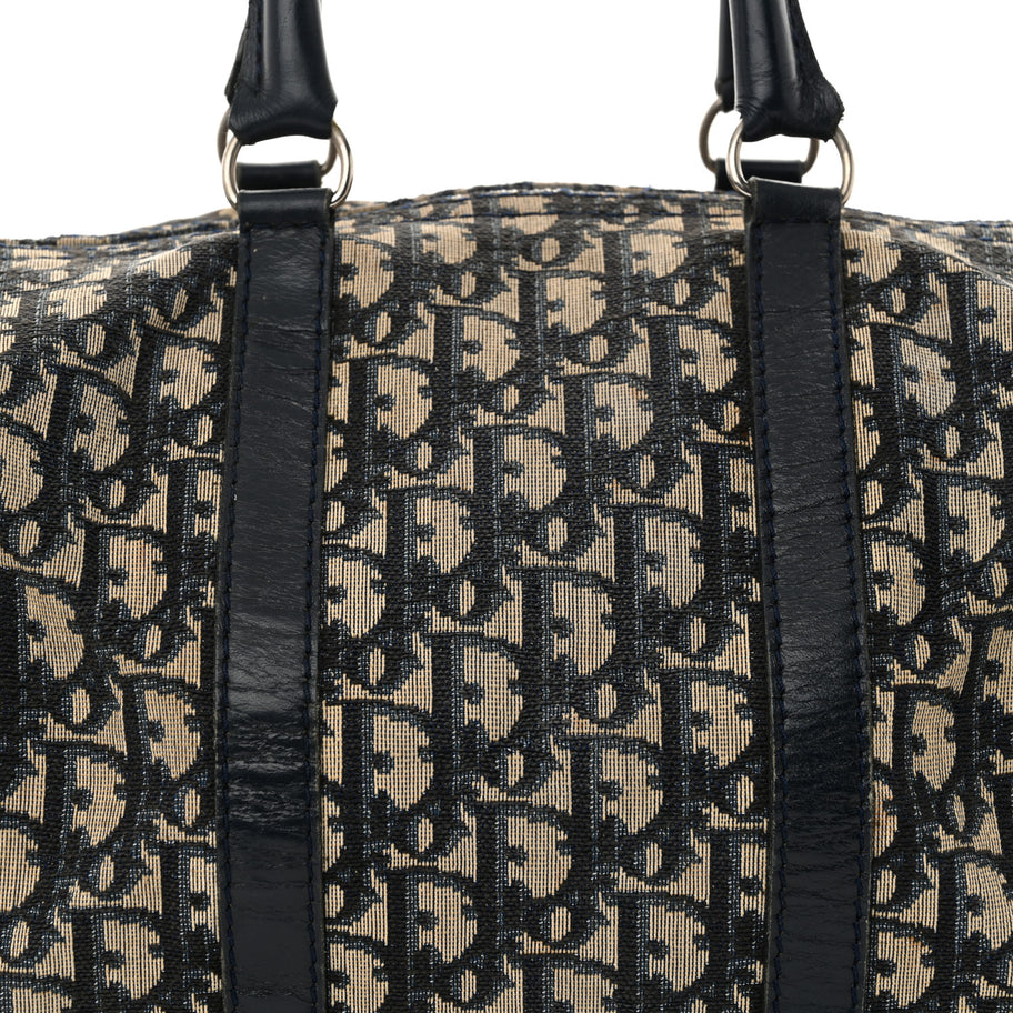 Christian Dior Monogram Boston Navy Blue Image 7