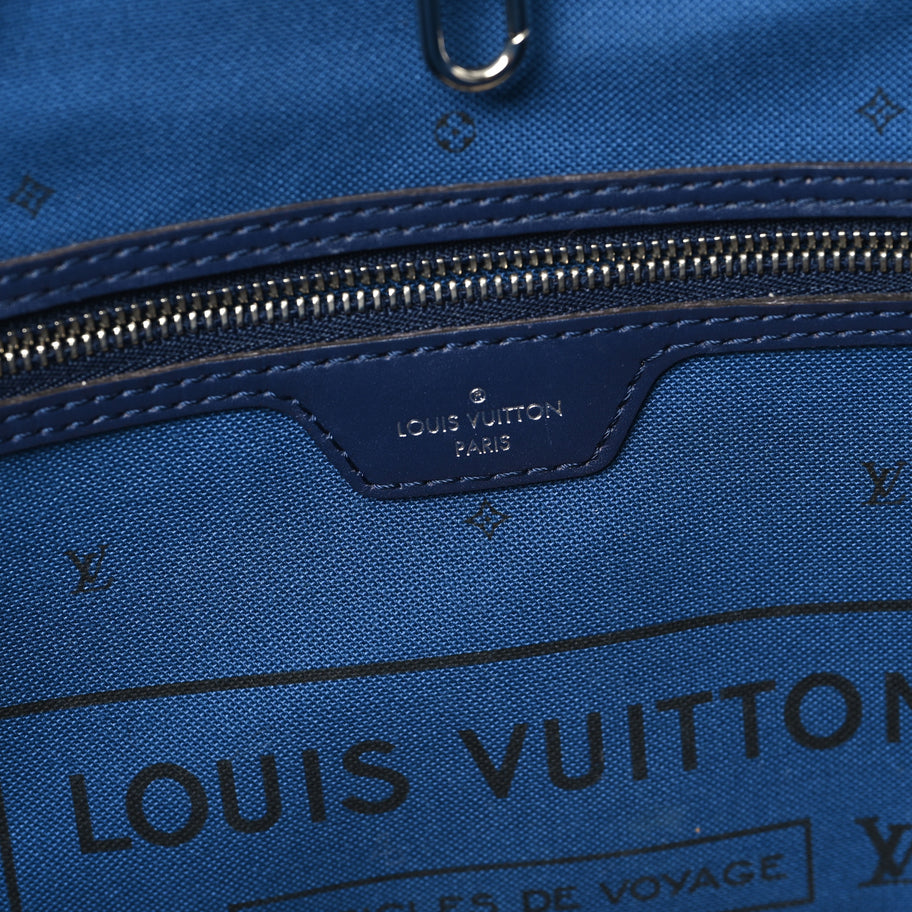 Louis Vuitton Monogram Escale Neverfull MM Blue Image 6
