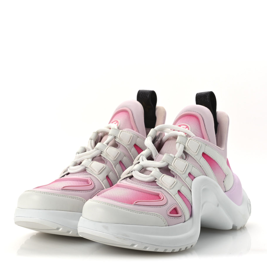 Louis Vuitton Calfskin Technical Nylon LV Archlight Sneaker Rose Clair Image 4