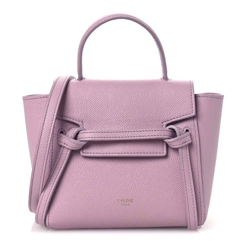  Celine Grained Calfskin Nano Belt Bag Antique Rose