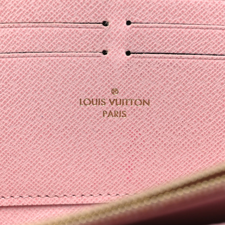 Louis Vuitton Damier Ebene Zippy Wallet Rose Ballerine Image 6