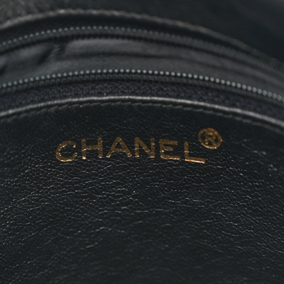 Chanel Lambskin Quilted Tassel Camera Case Black Image 6
