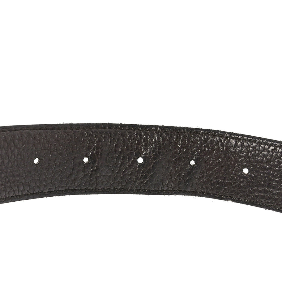 Hermes Box Togo 32mm H Belt 90 36 Black Chocolate Image 4