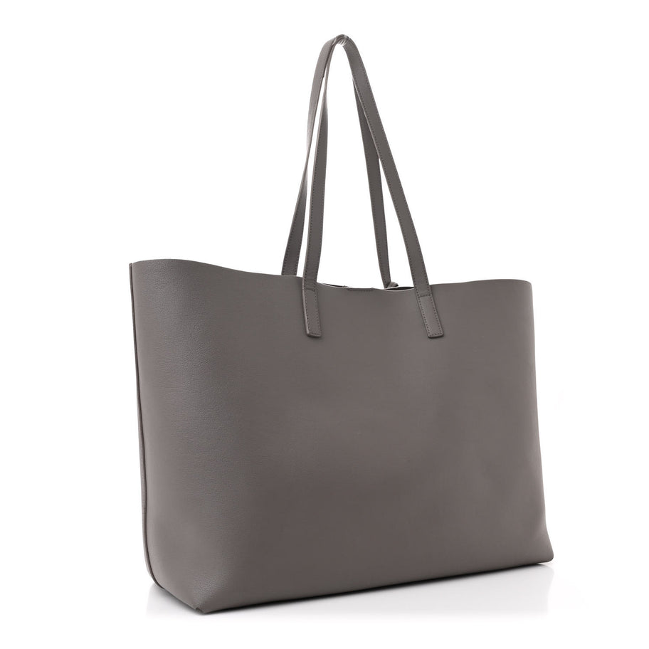 Saint Laurent Calfskin Large Shopping Tote Fog Image 4