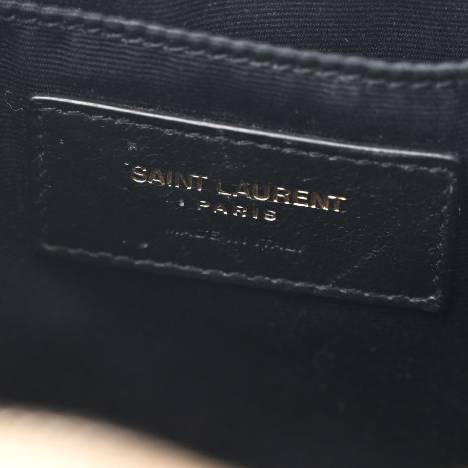 Saint Laurent Calfskin Matelasse Monogram Lou Camera Bag Dark Beige Image 6