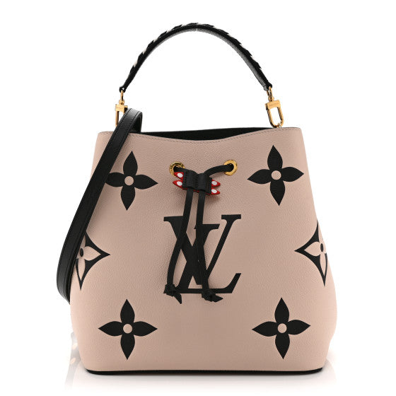  Louis Vuitton Empreinte Monogram Giant Crafty Neonoe MM Creme Black