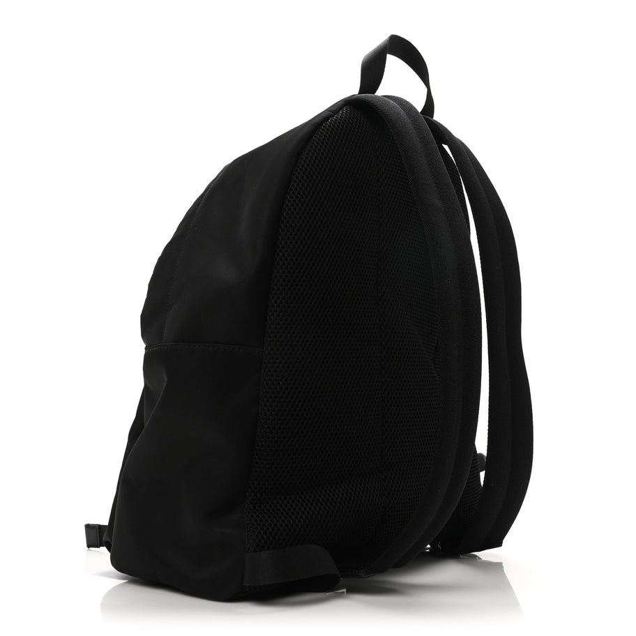 Fendi Nylon Vitello Elite Monster Eyes Rounded Backpack Black Yellow Image 3