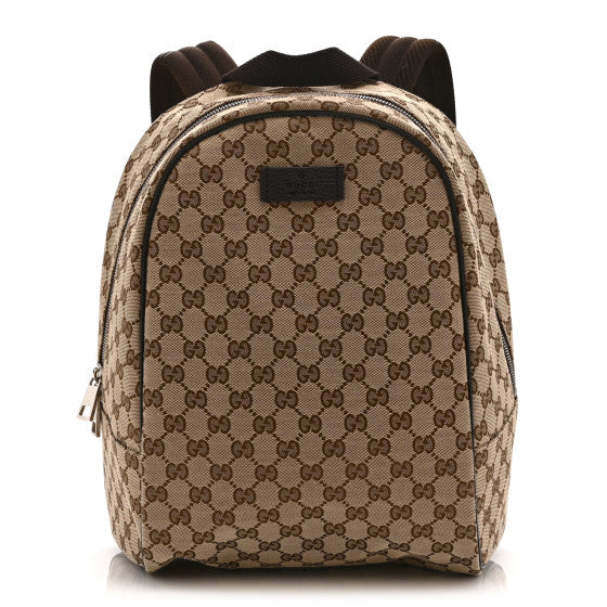 Gucci Monogram Travel Backpack Dark Brown Image 1
