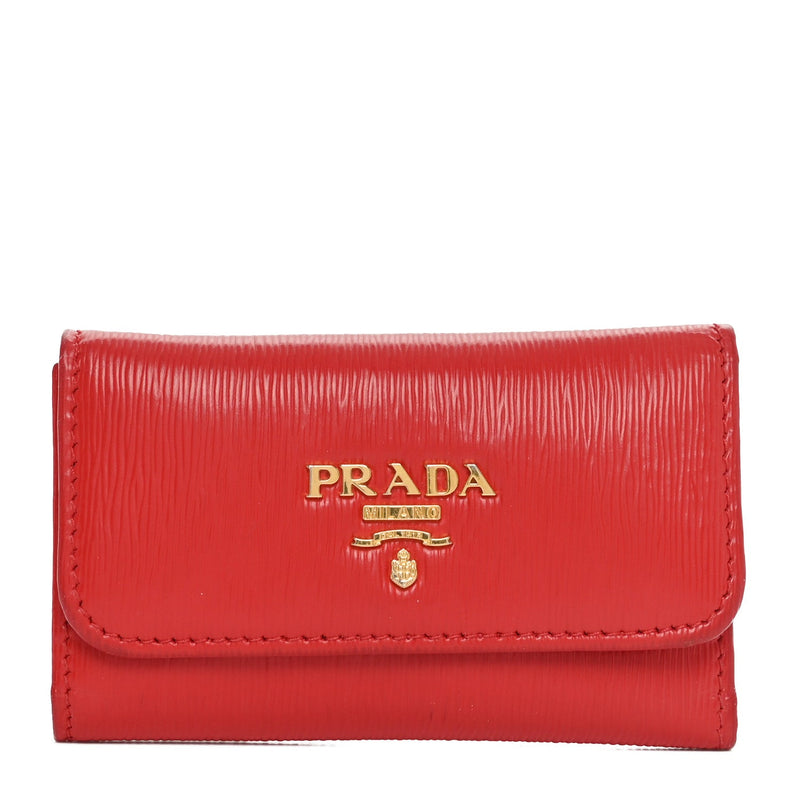 Prada Vitello Move 6 Key Holder Lacca