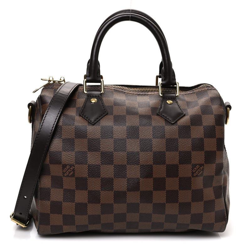  Louis Vuitton Damier Ebene Speedy Bandouliere 25