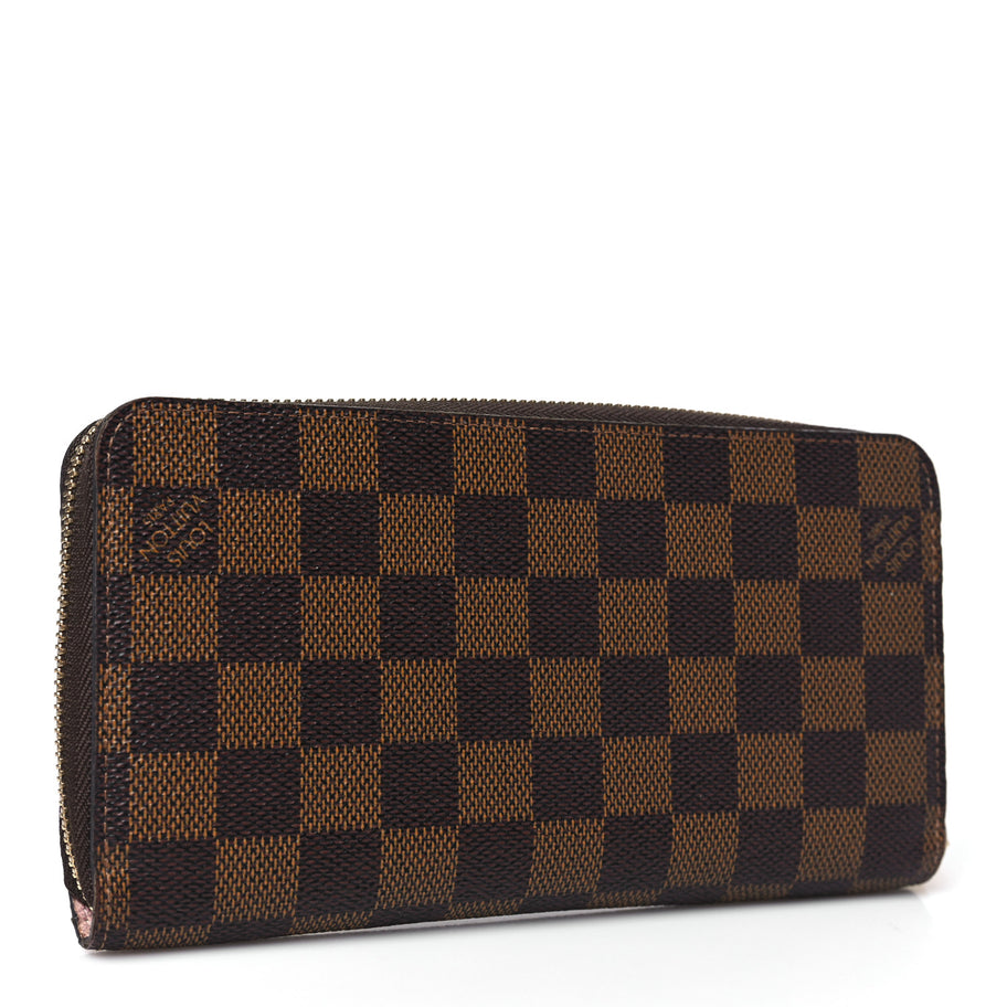 Louis Vuitton Damier Ebene Zippy Wallet Rose Ballerine Image 3