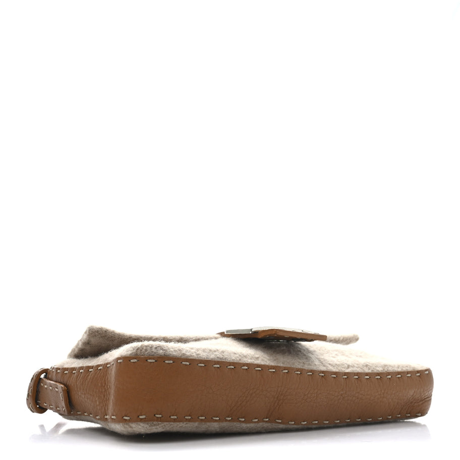 Fendi Cashmere Cuoio Romano Selleria Baguette Honey Image 4