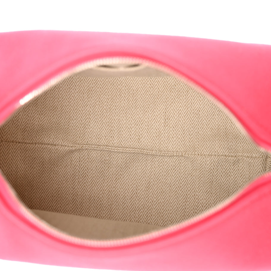 Hermes Canvas Small Bride-A-Brac Pouch Hibiscus Image 5