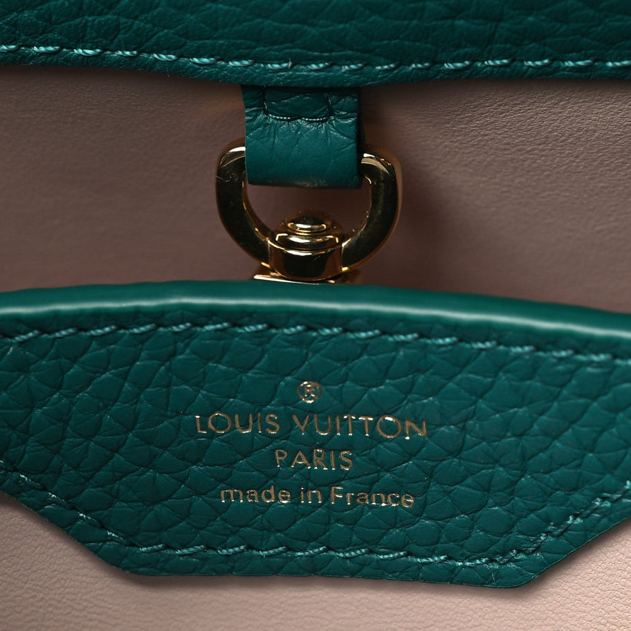 Louis Vuitton Taurillon Capucines BB Emerald Image 7